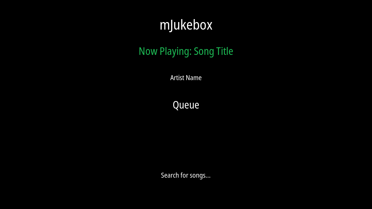 mJukebox vista de escritorio